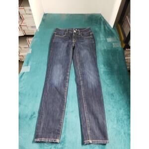 American Eagle Jeans Size 00 Womens Blue Denim Stretch Pants Mid Rise Jegging